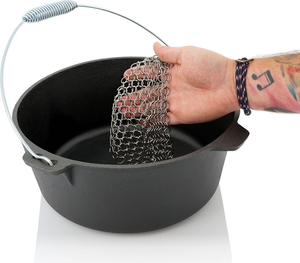 BBQ-Toro Edelstahl Ringreiniger, 12 x 12 cm, für Dutch Oven Produktbild 3