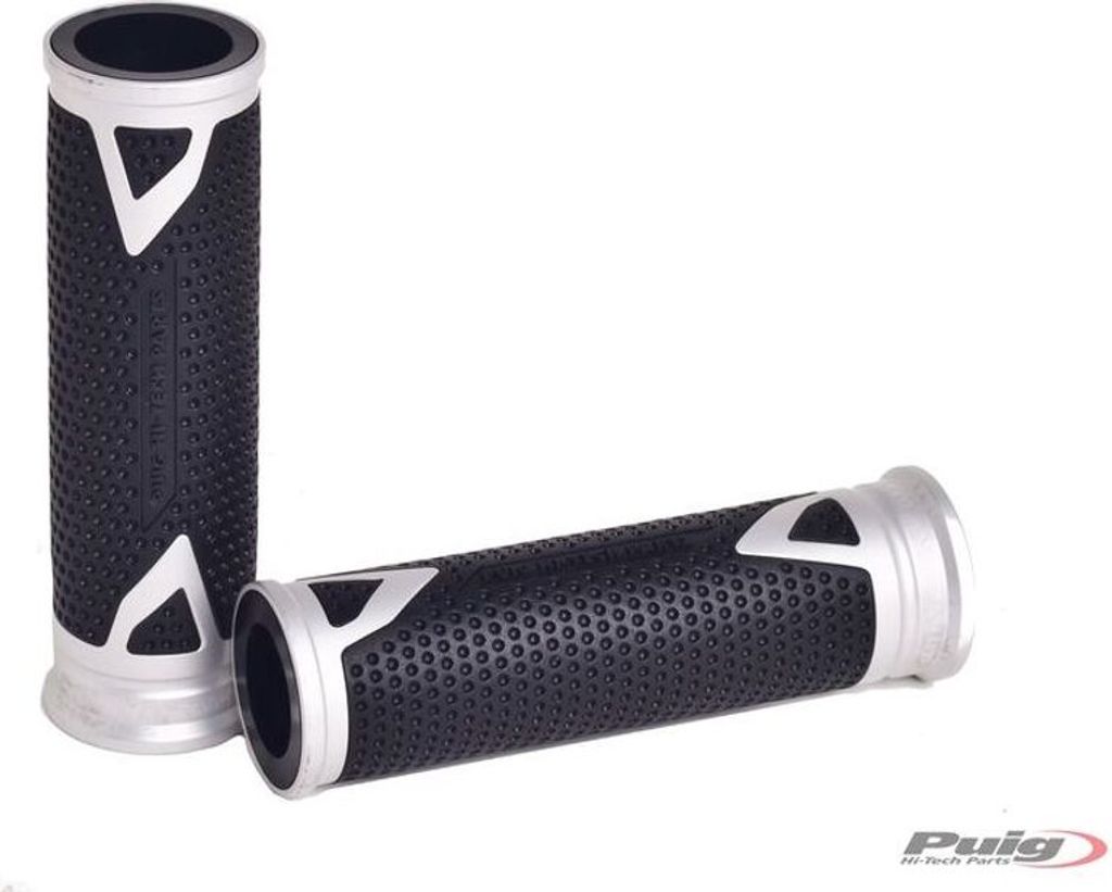 PUIG 8191P Radikal Griffe passend fuer KAWASAKI KLE500 Silber