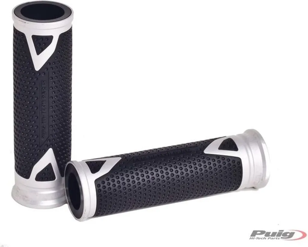 Poignées Radicales PUIG Argent en Alu CNC pour KAWASAKI KLE500