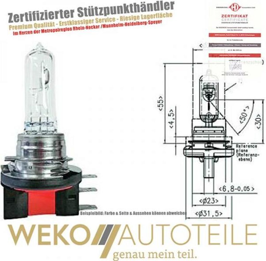DIEDERICHS LID10021 Glühlampe Hauptscheinwerfer