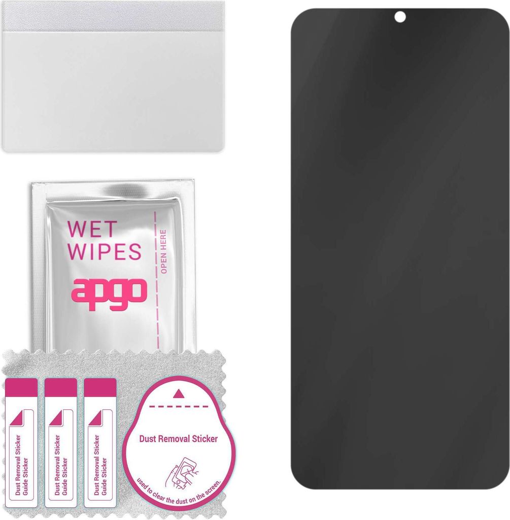 apgo Hybrid Privacy Schutzglas, Matt, kompatibel mit Samsung Galaxy Wide6, Anti-Spy, toller Ersatz für Hartglas, kratzfester Displayschutzglas, Di...