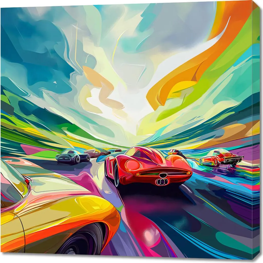 Tableau Sport Farben 90x90 cm - Image Course pour Salon Moderne
