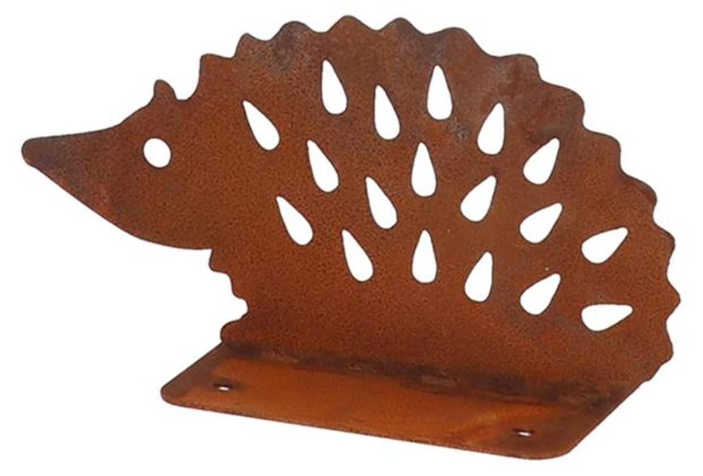 Esschert Design | Gartendeko - Igel - Metall - Rostoptik - Rustikale Gartenfigur - Charmante Außendeko