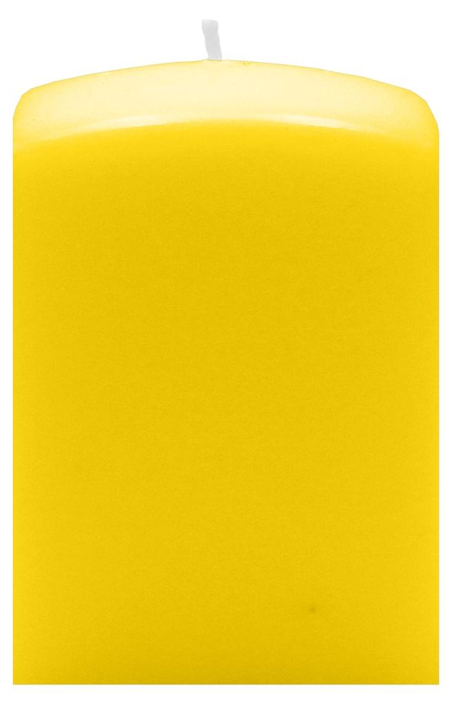Quader Kerzen Citron Gelb 10 x Ø 6/6 cm, 16 Stück
