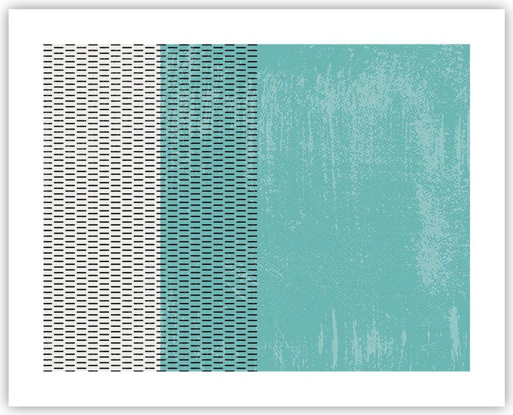 Poster - Poster ohne Rahmen - Abstraktion Modern Striche - 50x40 cm - Wand Bild - Wanddeko - Wandbilder - Kunstposter - Wandposter - Bilder - Kunst...