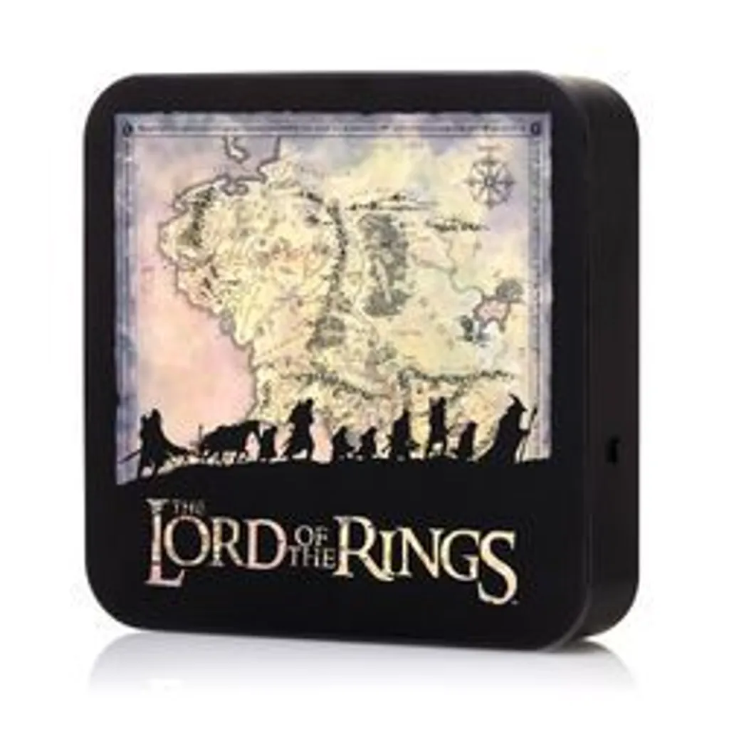 Seigneur des Anneaux Lampe Murale 3D Carte de la Terre du Milieu Bois