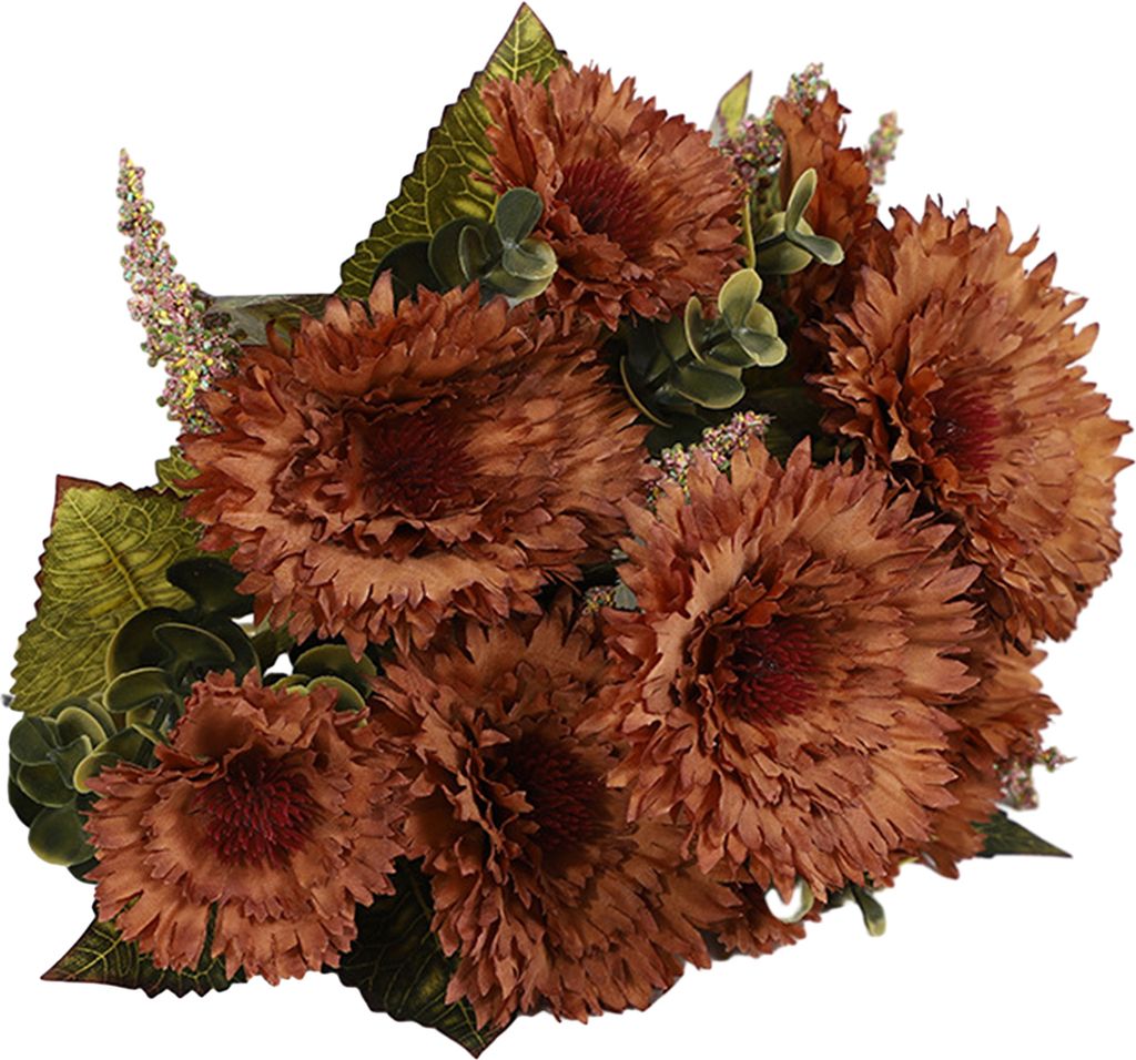 Realistischer künstlicher Chrysanthemenstrauß, exquisiter, kein Gießen erforderlicher, gefälschter Chrysanthemenstrauß, Dekoration für Zuhaus...