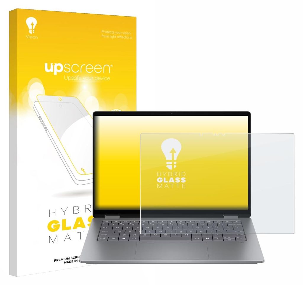 upscreen Entspiegelungs Schutzglas für HP OmniBook X Flip 14 Schutzfolie Panzer Folie Glas Display Schutz matt