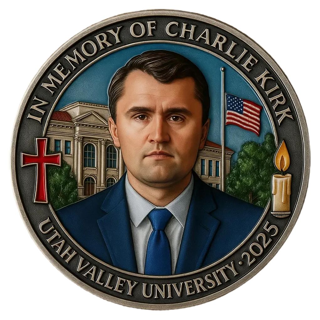 Charlie Kirk Gedenkmünze – Hommage an Wahrheit und Freiheit – Inspirierendes Souvenir für Fans