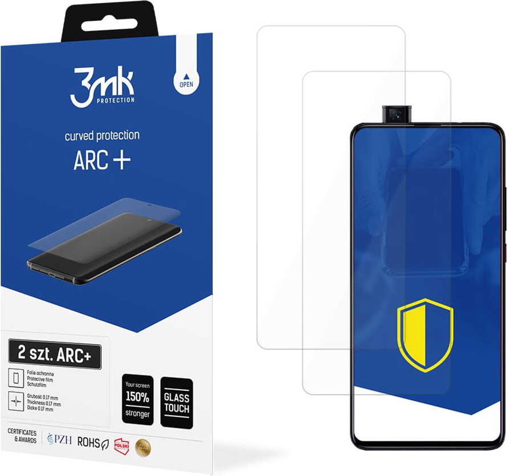 3mk Display Schutzfolie ARC+ für Xiaomi Mi 9 SE Global 0,17mm Self-Heal (2 Stück)