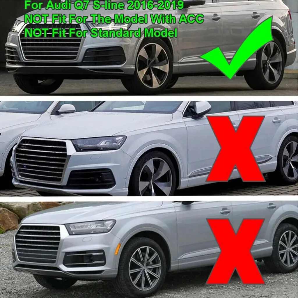 Grille d'aération de pare-chocs avant Audi Q7 S-Line 2016-2019 robuste