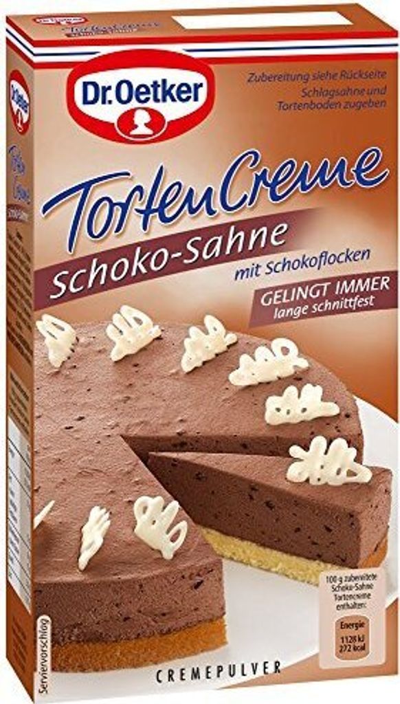 Dr. Oetker Tortencreme Schoko Sahne, 11er Pack Produktbild 