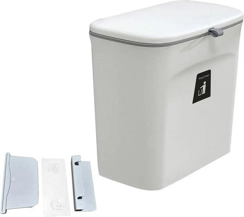Poubelle cuisine en inox rectangulaire : gagnez de la place avec style