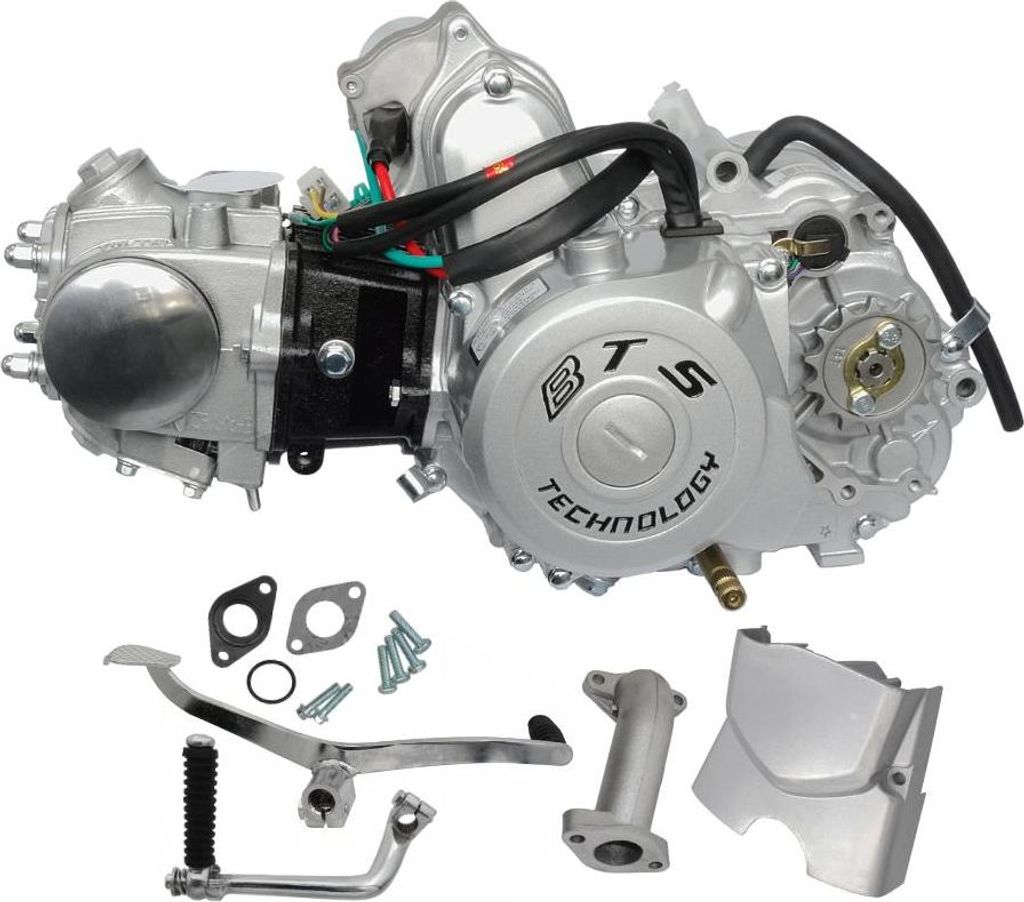 Liegender Motor 139FMB, 70cc 4T, 4-Gang-Schaltung, silber, Produktbild 