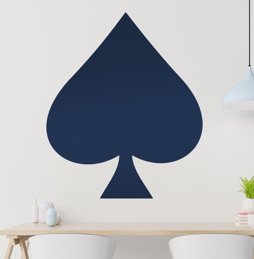 KIWISTAR Ass - Ace - Das Ass Wandtattoo in 6 Größen - Wandaufkleber Wall Sticker - Dekoration, Küche, Wohnzimmer, Schlafzimmer, Badezimmer