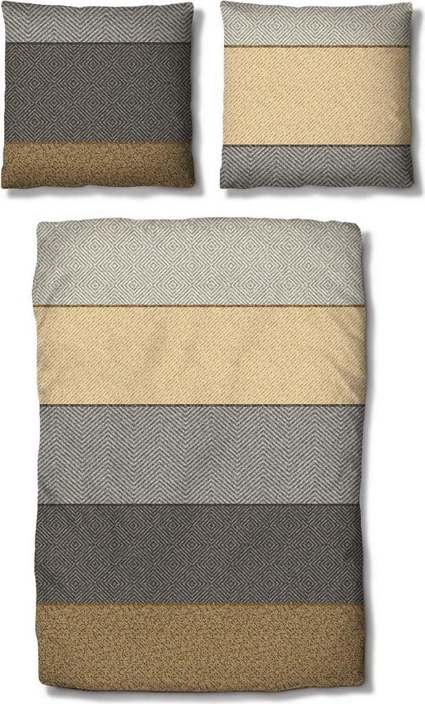 Traumschlaf Mako-Satin Bettwäsche Kansas 135x200 cm + 80x80 cm braun