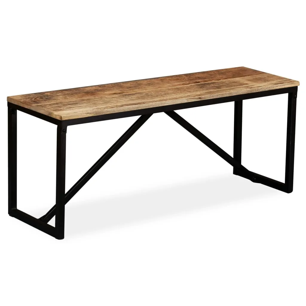 Banc de table à manger 110 cm en manguier - Solution d'assise gain de place