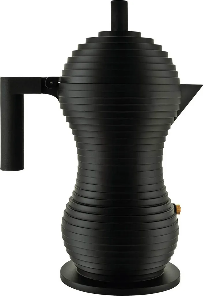 Cafetière Moka Alessi Pulcina Noire MDL02/6 BB pour Espresso Italien