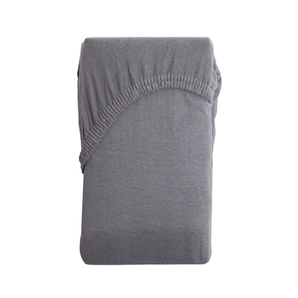 HOMLA CLAIRE Jersey Bettlaken grau 90x200 cm