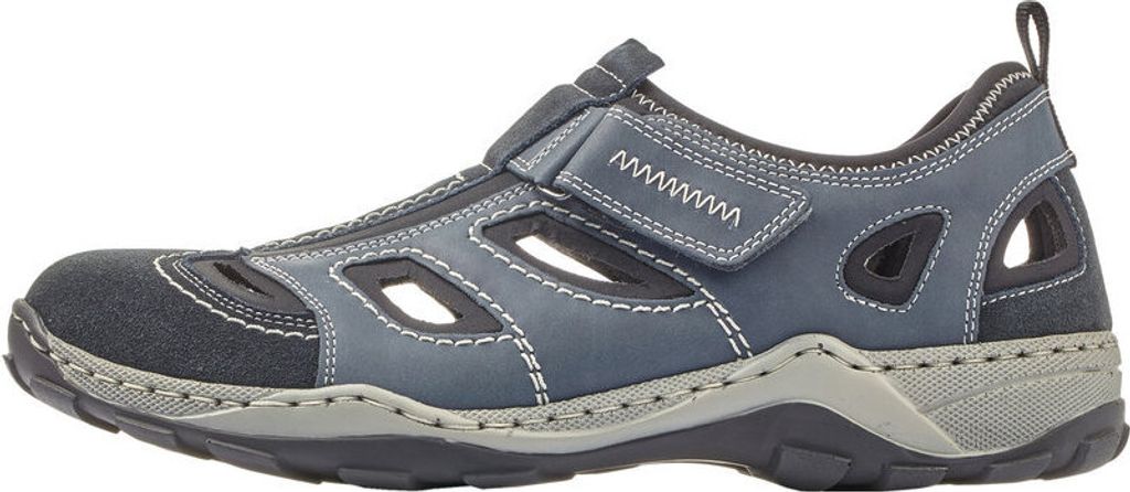 Rieker Herren Klett Halbschuh durchbrochen dunkelblau 44 Produktbild 73