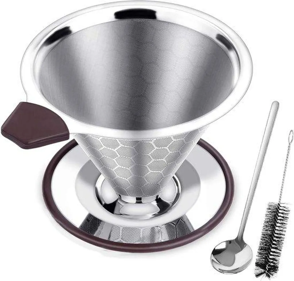 Porte-filtre à café en acier inoxydable pour cafetière manuelle slow coffee
