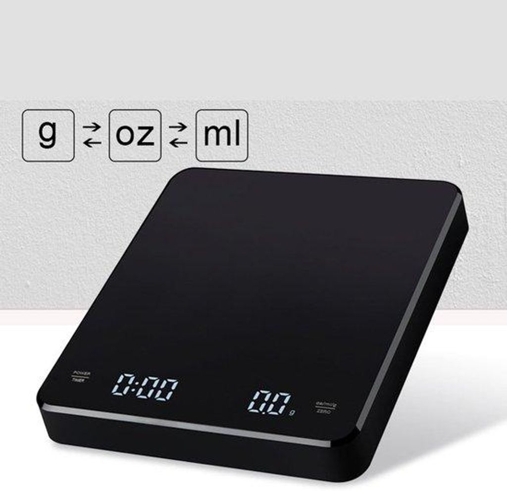 Elektronische Küchenwaage 3 kg, 0,1 g Genauigkeit, für Kaffee, Haus, kompakt