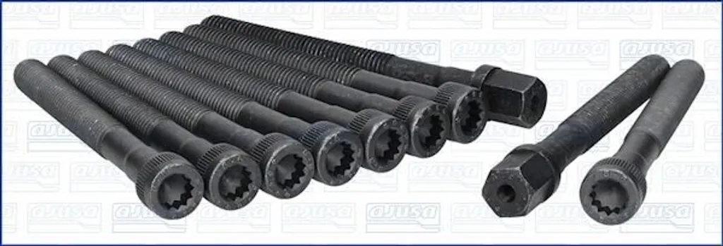 Jeu de vis de culasse pour réparation moteur Mercedes-Benz 190 M12 x10