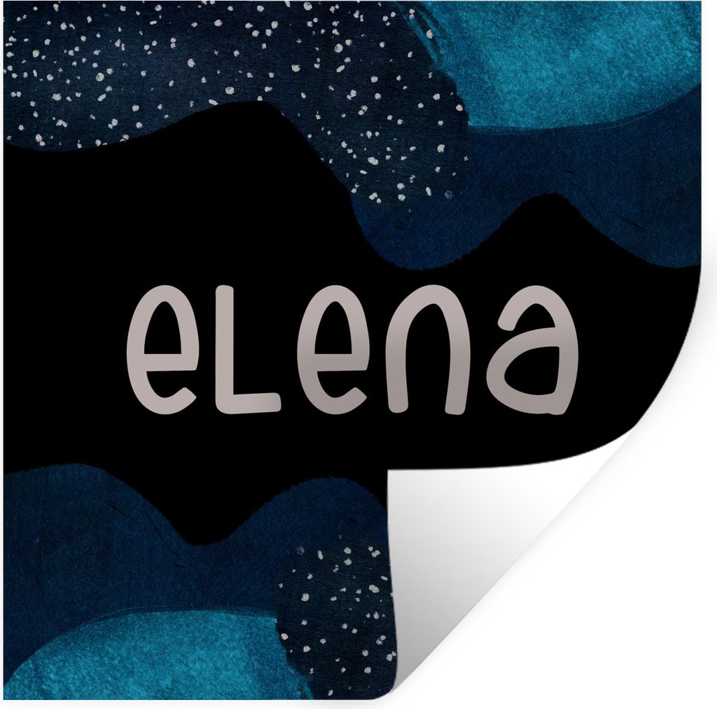 MuchoWow Wandtattoo Wandsticker Wandaufkleber Elena - Pastell - Mädchen 80x80 cm Selbstklebend und Repositionierbar - Wierderverwendbar - Selbst...