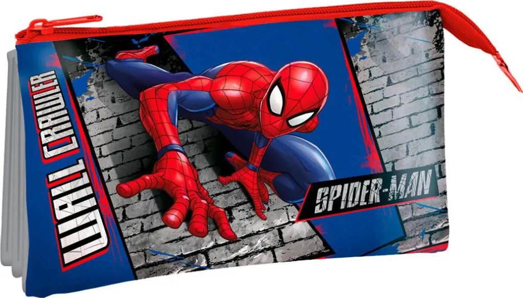 Spiderman Astuccio Triplo 3 Zip | Il Top per la Scuola Marvel