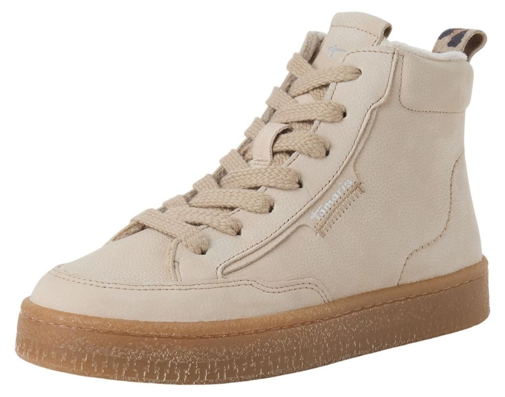 Tamaris Damen Low Sneaker 1-25203-45 Beige Produktbild 