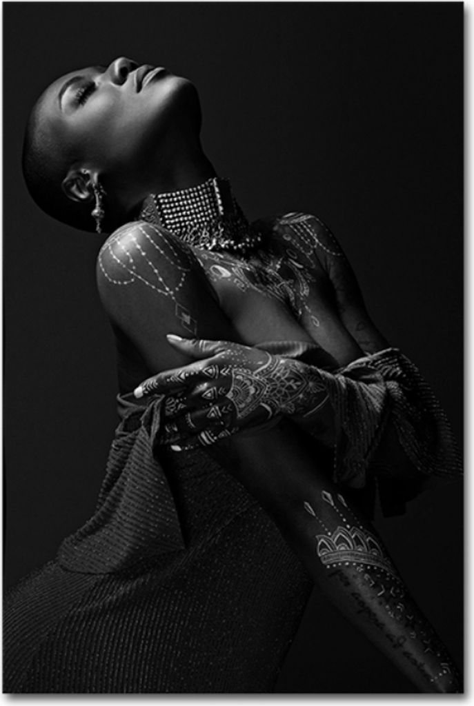 TPFLiving Kunstdruck LW-557 (OHNE RAHMEN) Poster - Leinwand - Wandbild - Hochauflösender Giclée-Druck, langlebig und hochwertig - Afrikanische Fr...