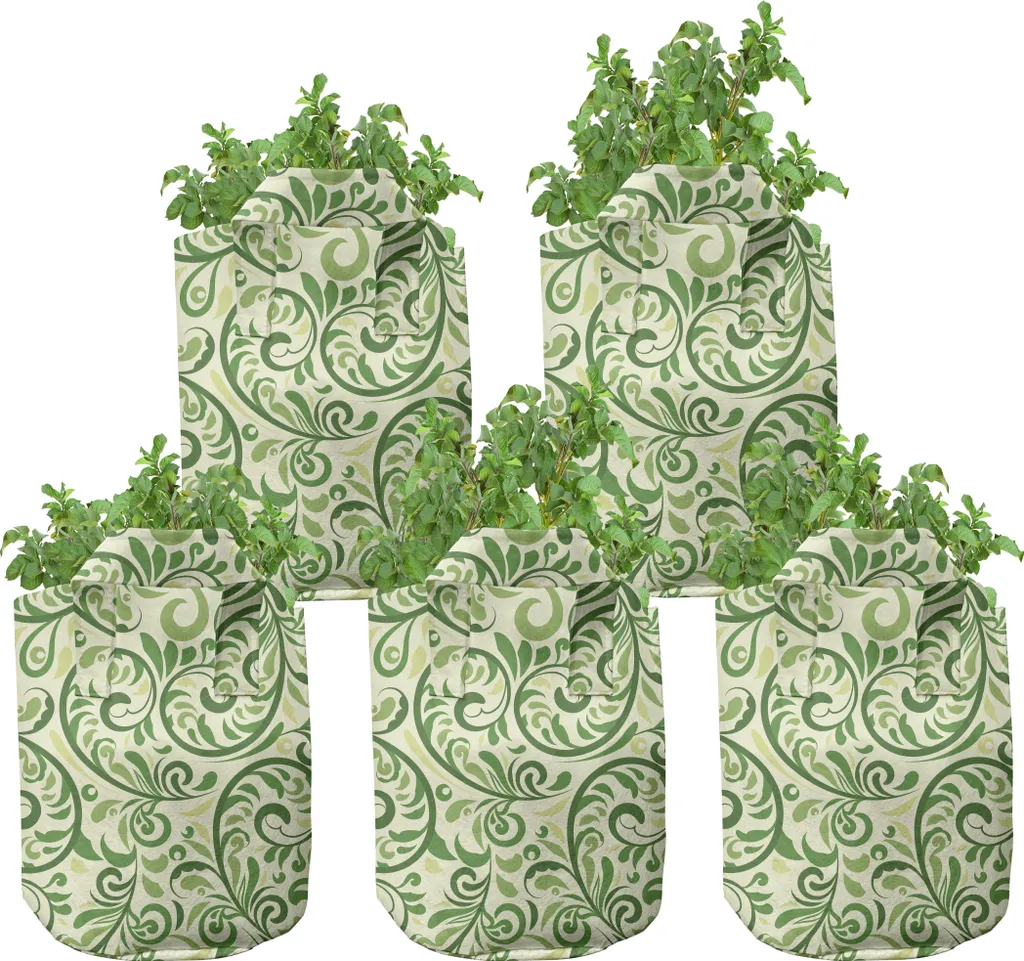 Fini les racines étouffées avec ces 5 pots en tissu 5 gallons damassés