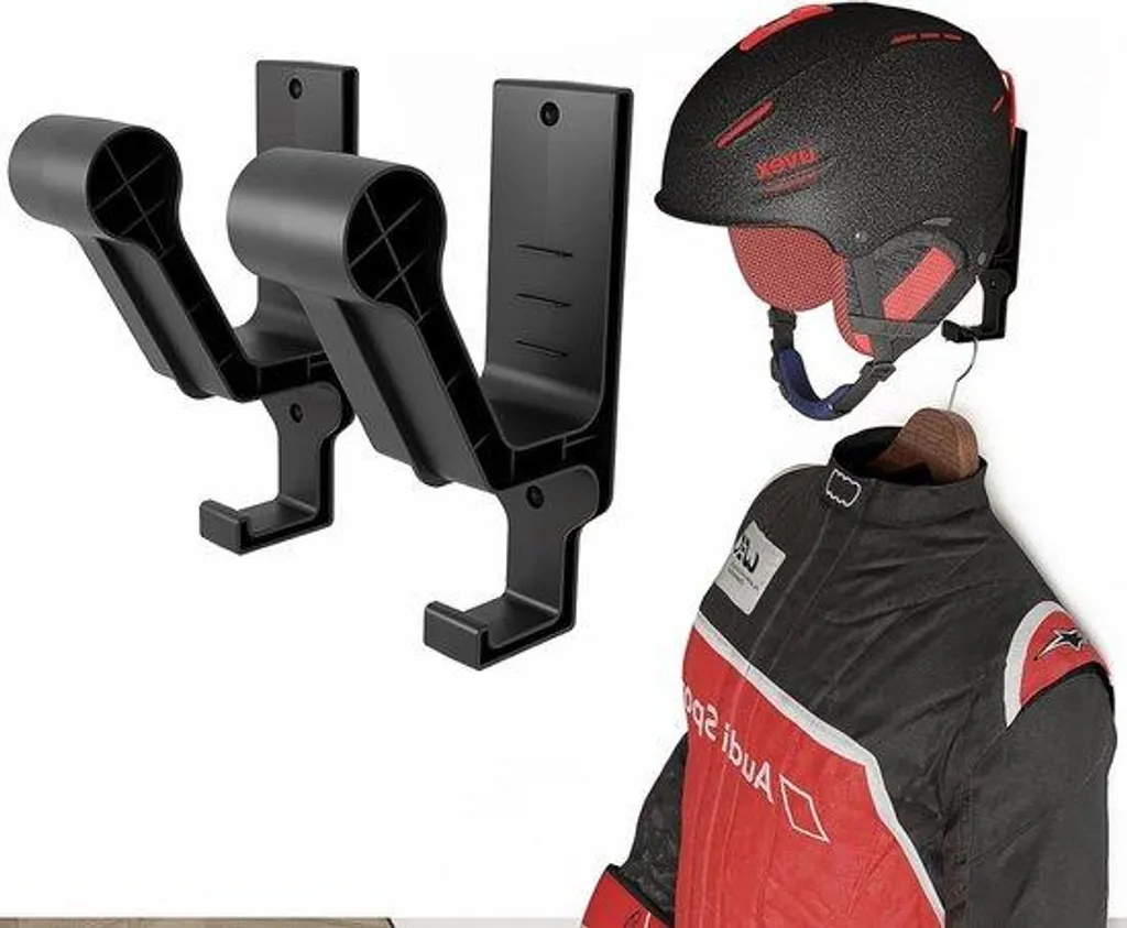 Porte-casque mural pour moto et vélo - Crochet robuste sport lot de 2