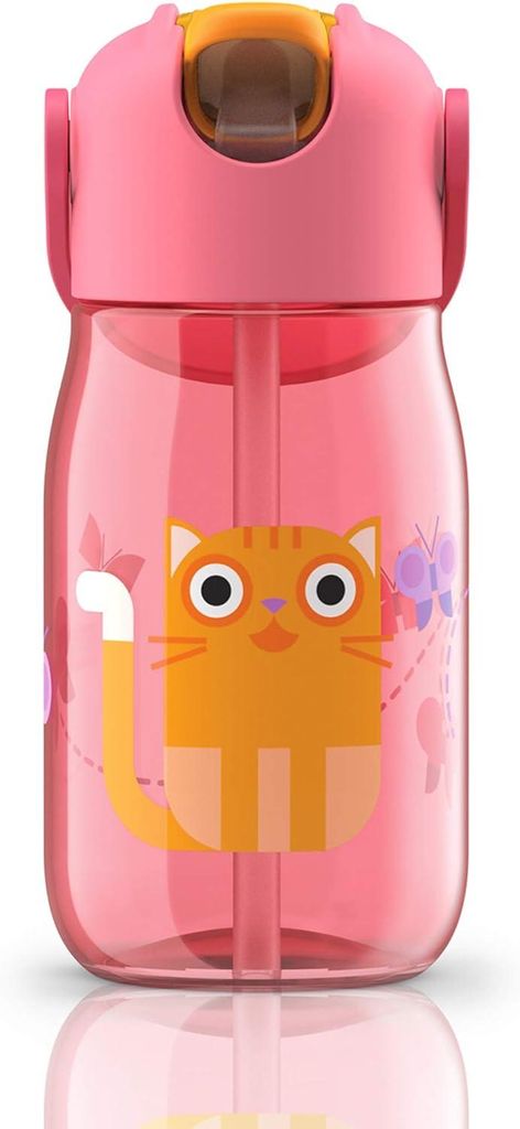 ZOKU Zoku - Kindertrinkflasche Flip Straw Pink ZK 201 PK 815706021644
