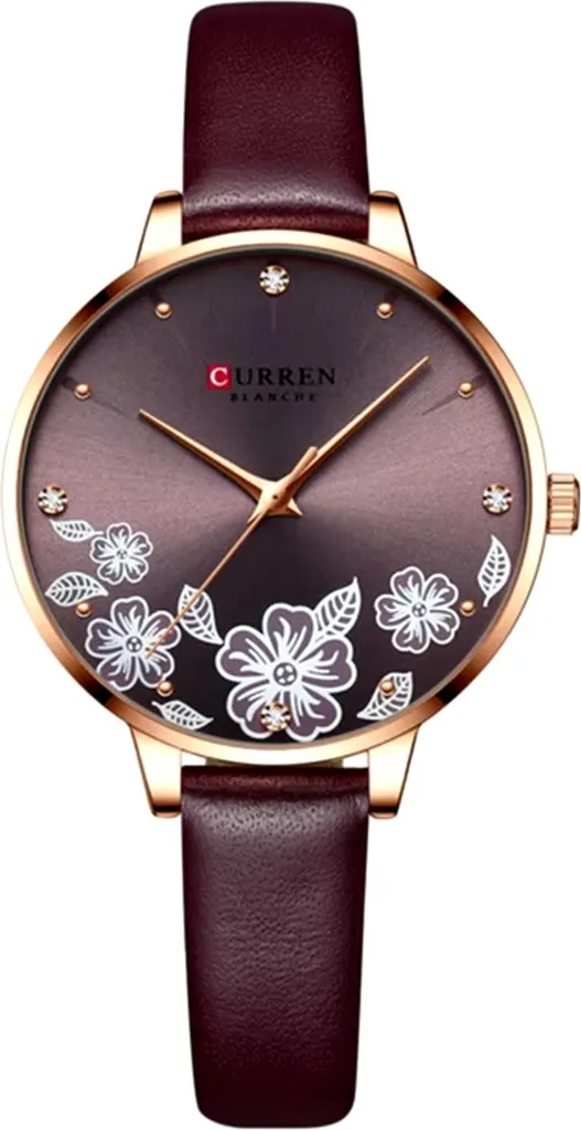 Orologio CURREN Blume Bordò KP35214: Eleganza Femminile e Stile Raffinato