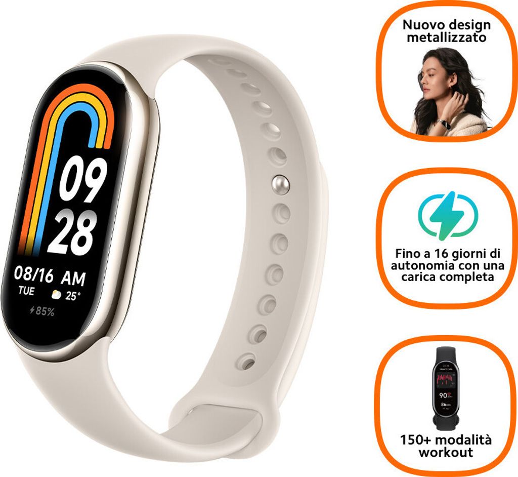 Xiaomi Smart Band 8 champagne gold Produktbild 6