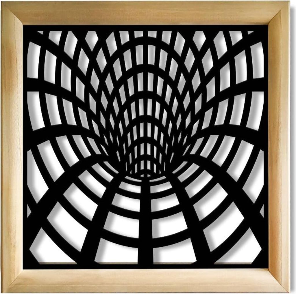 BLACKHOLE - Moduli Decorativi in holz e PVC 48x48 cm schwarz