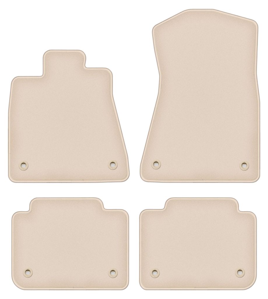 DURBAN Beige Velours-Fußmatten-Set für Lexus GS IV (2012-2020)