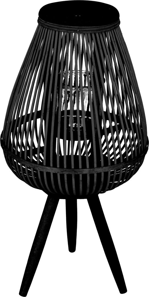 Lampion MASAYA ogrodowy czarny 15x11x61 cm Zdjęcie produktu 