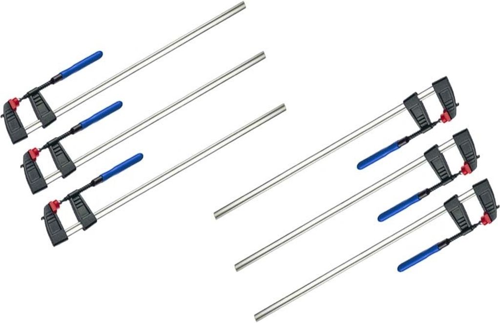 6 St Schraubzwingen 800*120 Zwinge Leimzwinge Klemmzwinge Temperguss Zwingen