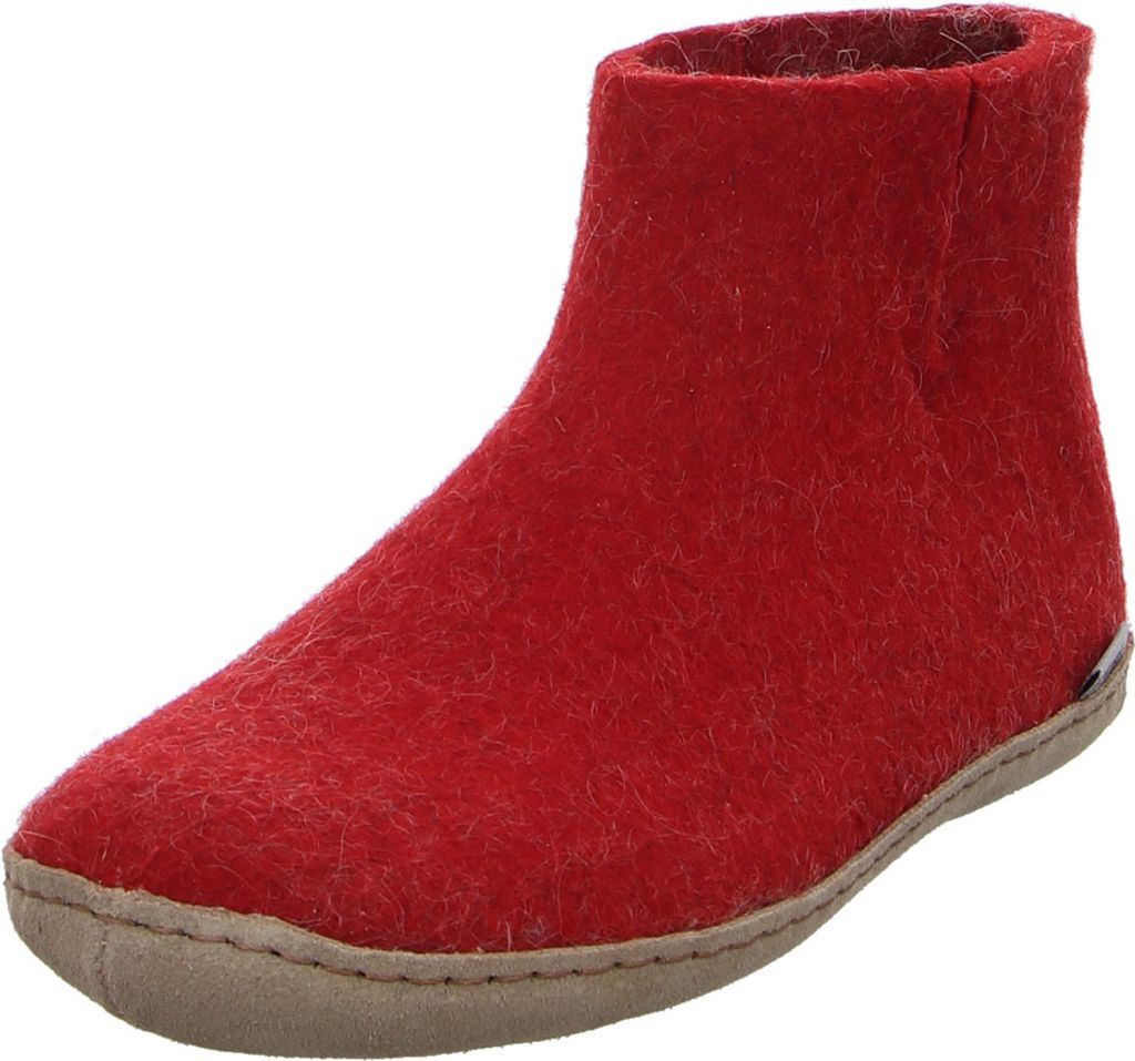 Glerups Low Boot Hausschuh Rot in Gr. 41