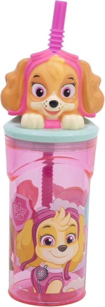 Paw Patrol Becher 3D Kindertrinkbecher 360 ml mit Strohhalm Produktbild 