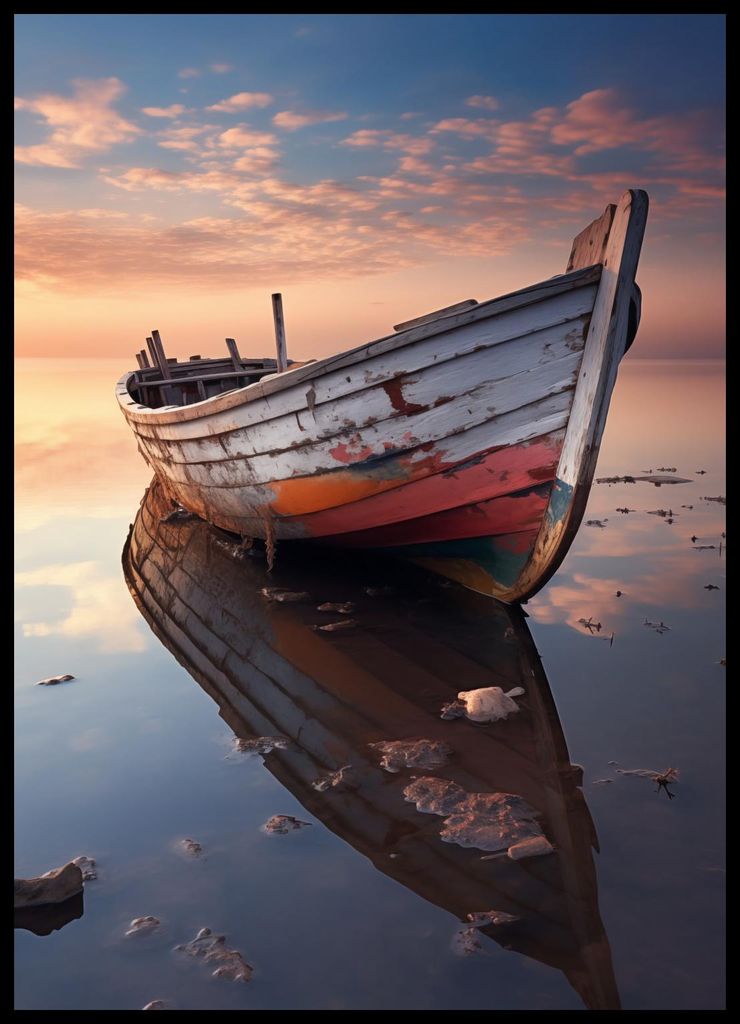 Plakat 50x70cm Abgeschiedener Hafen