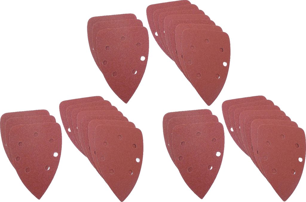 MATRIX Schleifpapier Set | 3x 10 Stück | Dreieck | 135 x 95 mm | für Multischleifer ADS 7,2V Schleifdreieck Schleifblätter