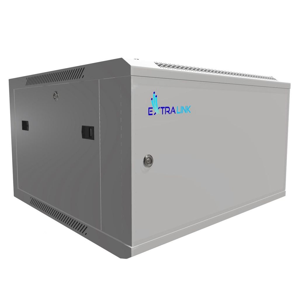 Extralink Armadio Rack 19", 6U, 600x600 mm, Grigio, Porta Immagine del prodotto 