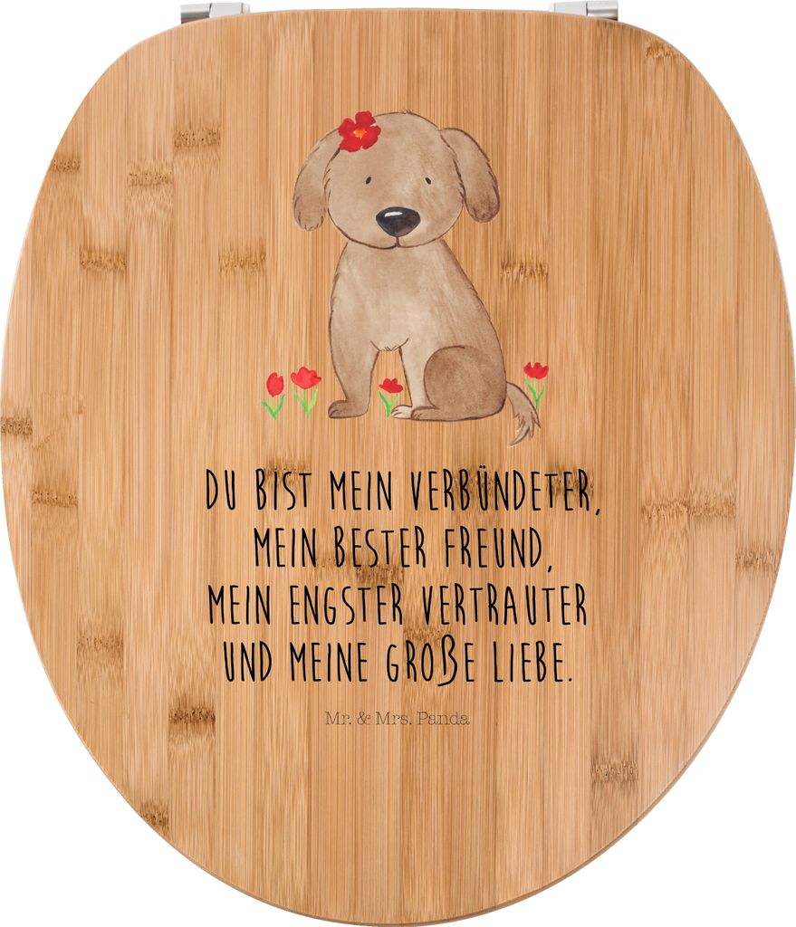 Mr. & Mrs. Panda WC Brille Hund Dame - Transparent - Geschenk, Klo-Deckel, WC-Sitz, Niedlich, Liebe, Sprüche, Toilettendeckel, Liebenswert, Hunde,...