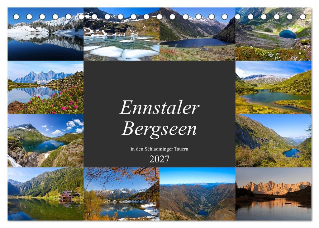 Ennstaler Bergseen in den Schladminger Tauern (Tischkalender 2027 DIN A5 quer), CALVENDO Monatskalender