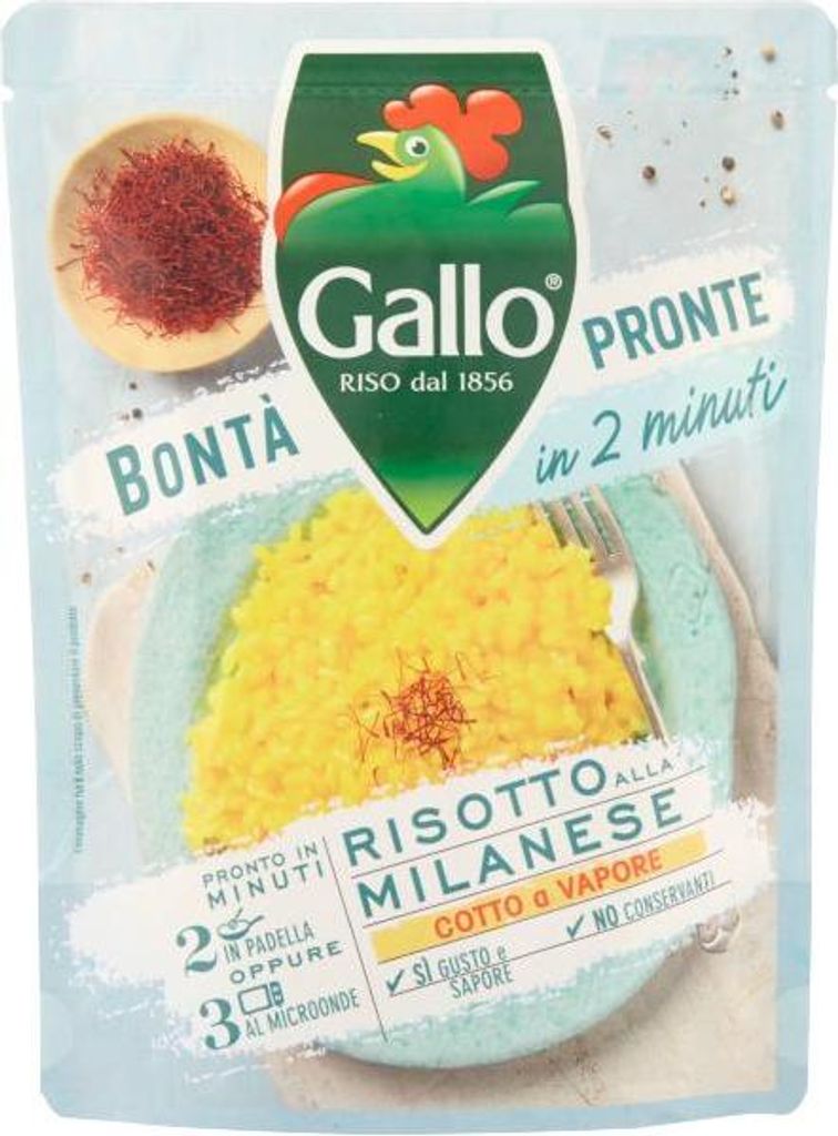 Risotto alla milanese Reis mit Safran 250g - Gallo Produktbild 