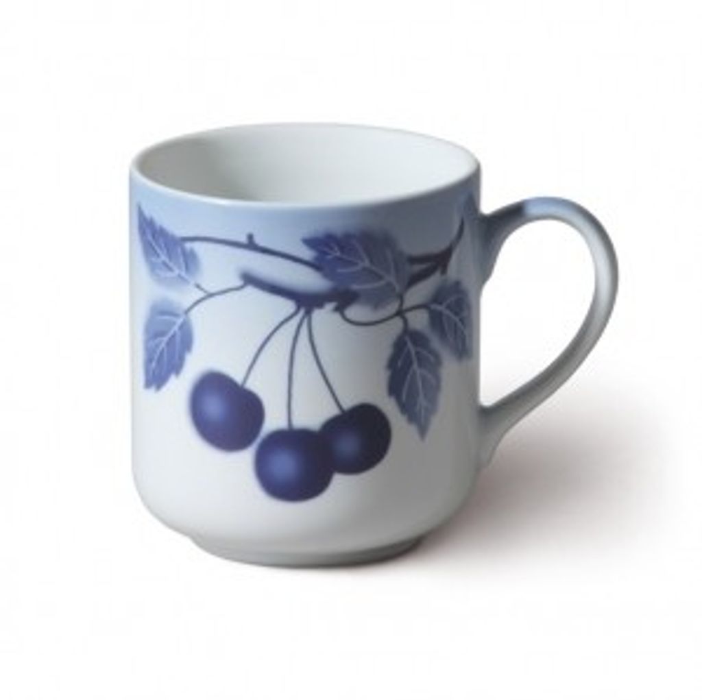 Hrnček s modrými čerešňami, český porcelán, 425 ml, Thun Obrázok produktu 