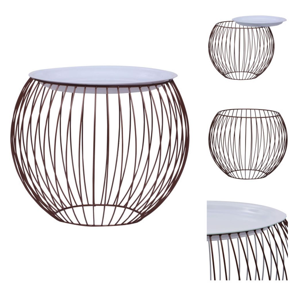 vidaXL Couchtisch Golden Ø 41 cm - Couchtische